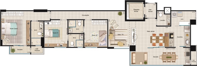 Apartamento à venda com 3 quartos, 115m² - Foto 23