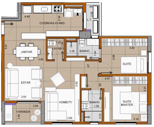 Apartamento, 3 quartos, 83 m² - Foto 14