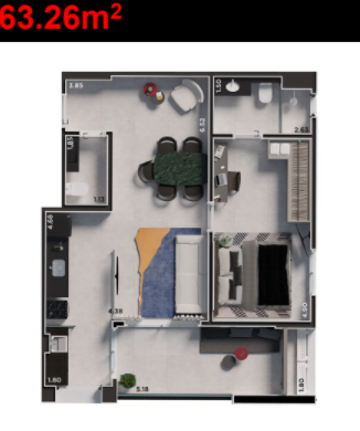 Apartamento, 1 quarto, 60 m² - Foto 18