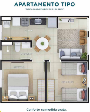 Apartamento à venda com 2 quartos, 39m² - Foto 10