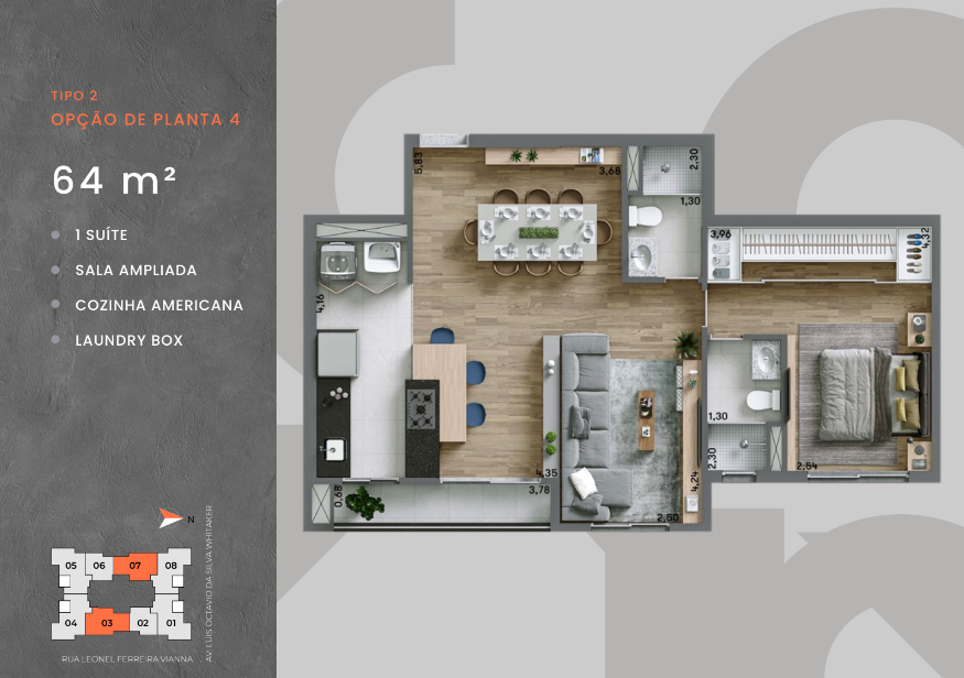Apartamento à venda com 2 quartos, 64m² - Foto 15