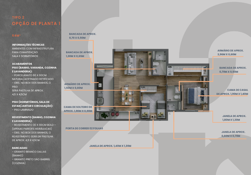 Apartamento à venda com 2 quartos, 64m² - Foto 18