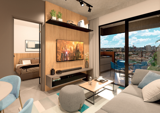 Apartamento, 1 quarto, 47 m² - Foto 1