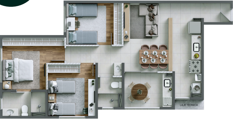 Apartamento, 3 quartos, 77 m² - Foto 23