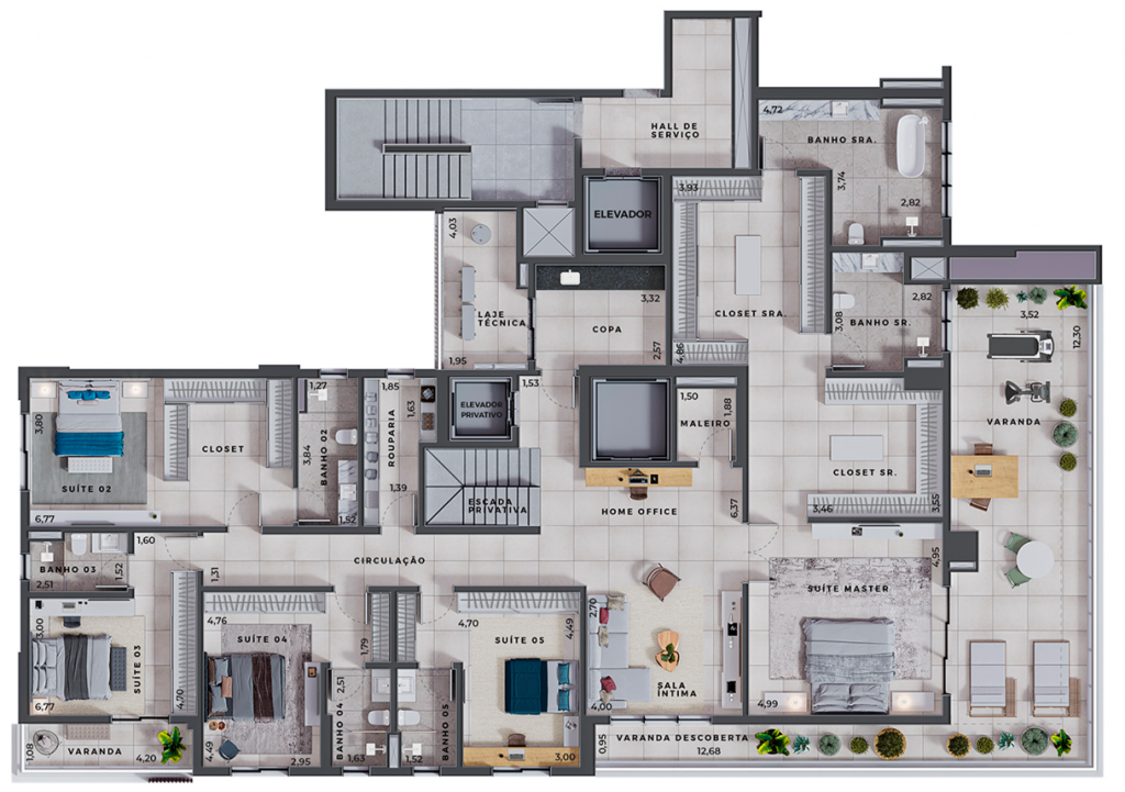 Apartamento, 5 quartos, 700 m² - Foto 4