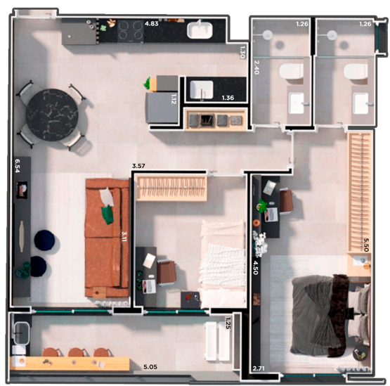 Apartamento, 2 quartos, 71 m² - Foto 19