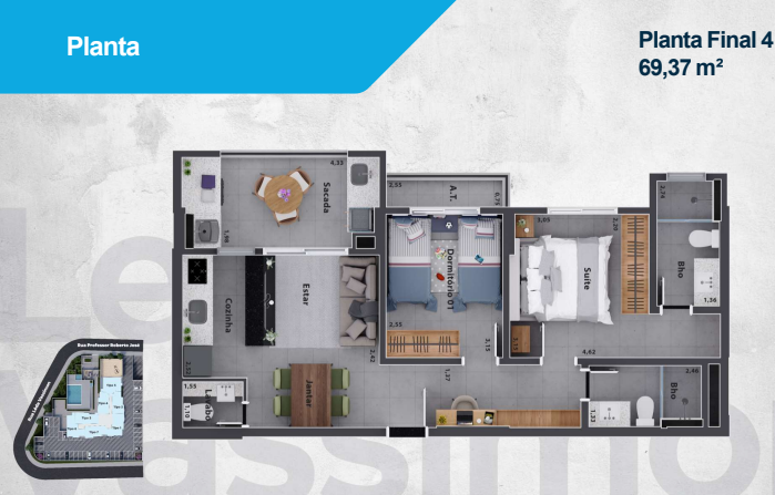 Apartamento à venda com 3 quartos, 84m² - Foto 6