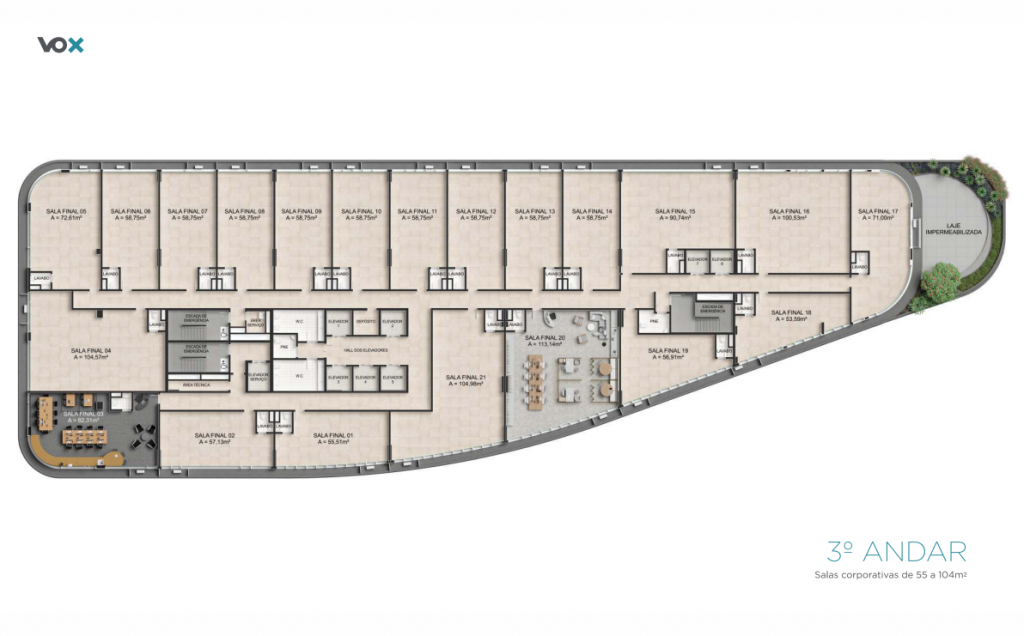 Sala-Conjunto, 55 m² - Foto 25