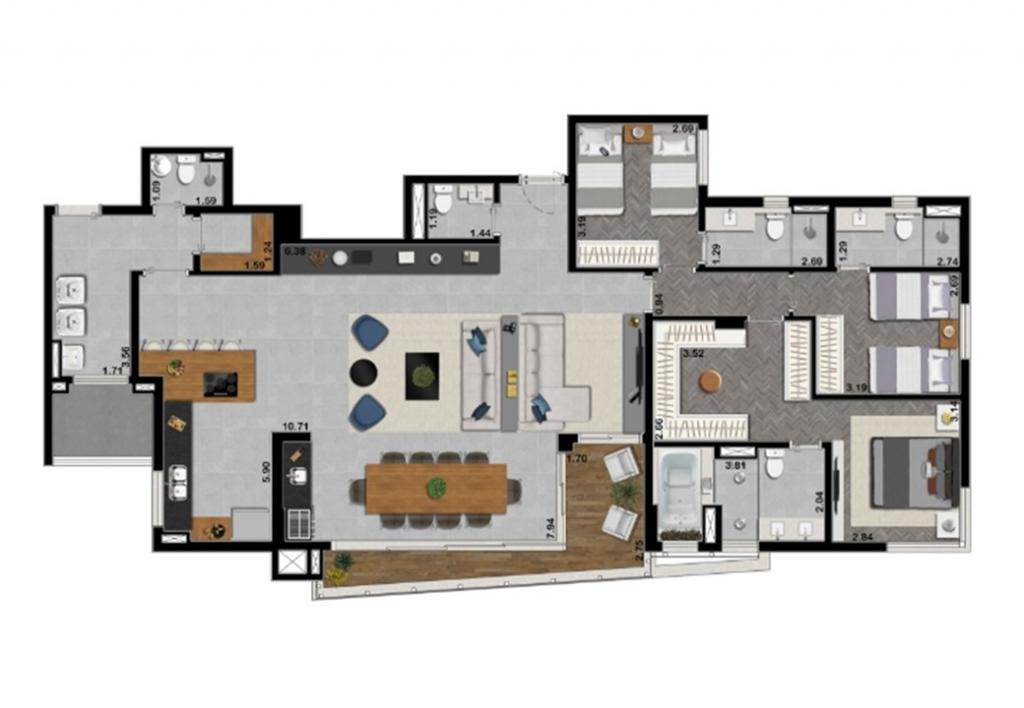 Apartamento, 3 quartos, 170 m² - Foto 14