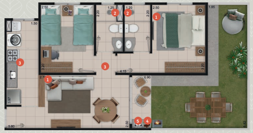 Apartamento, 2 quartos, 50 m² - Foto 15