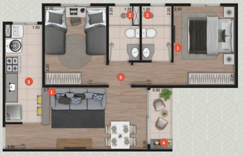 Apartamento à venda com 2 quartos, 49m² - Foto 15