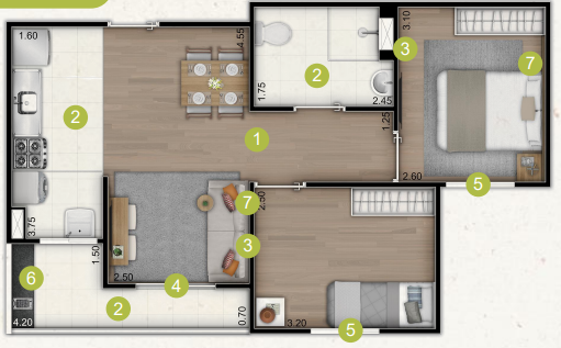 Apartamento, 2 quartos, 48 m² - Foto 11
