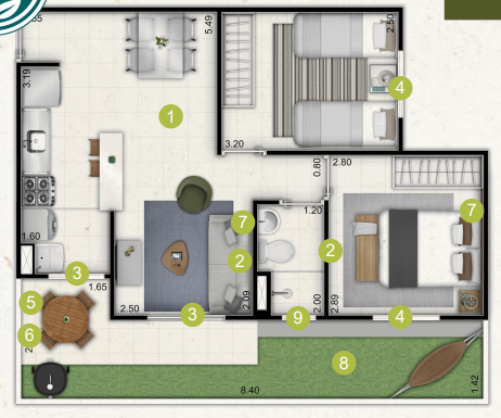 Apartamento, 2 quartos, 47 m² - Foto 12