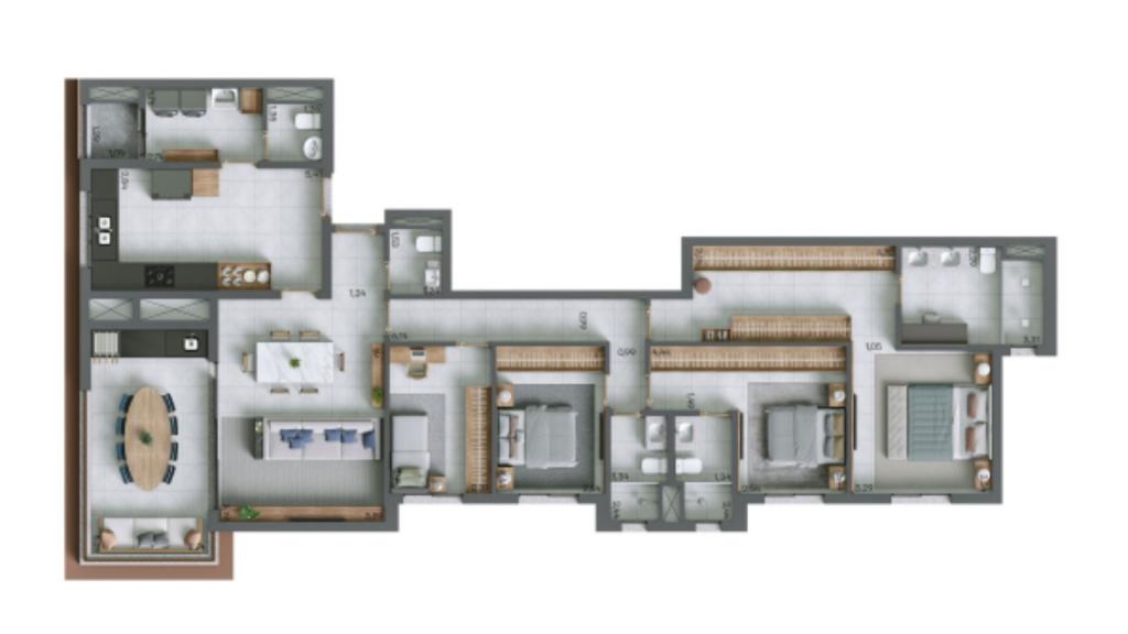 Apartamento, 4 quartos, 160 m² - Foto 2