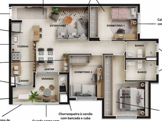 Apartamento, 3 quartos, 82 m² - Foto 10