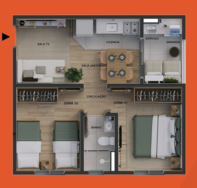 Apartamento à venda com 2 quartos, 43m² - Foto 16