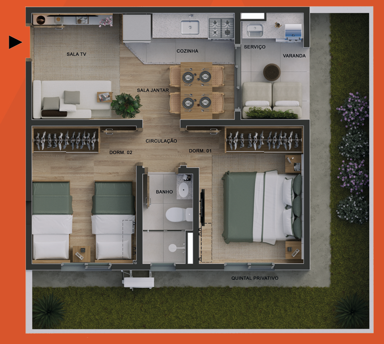 Apartamento à venda com 2 quartos, 60m² - Foto 9
