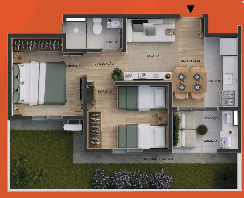 Apartamento à venda com 2 quartos, 60m² - Foto 10