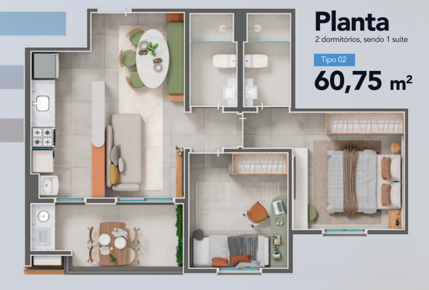 Apartamento, 2 quartos, 61 m² - Foto 17