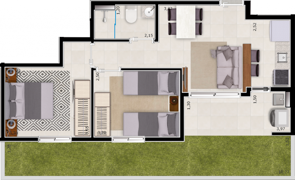 Apartamento, 2 quartos, 67 m² - Foto 2