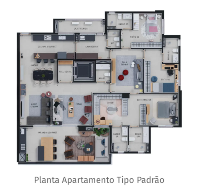 Apartamento, 3 quartos, 227 m² - Foto 3