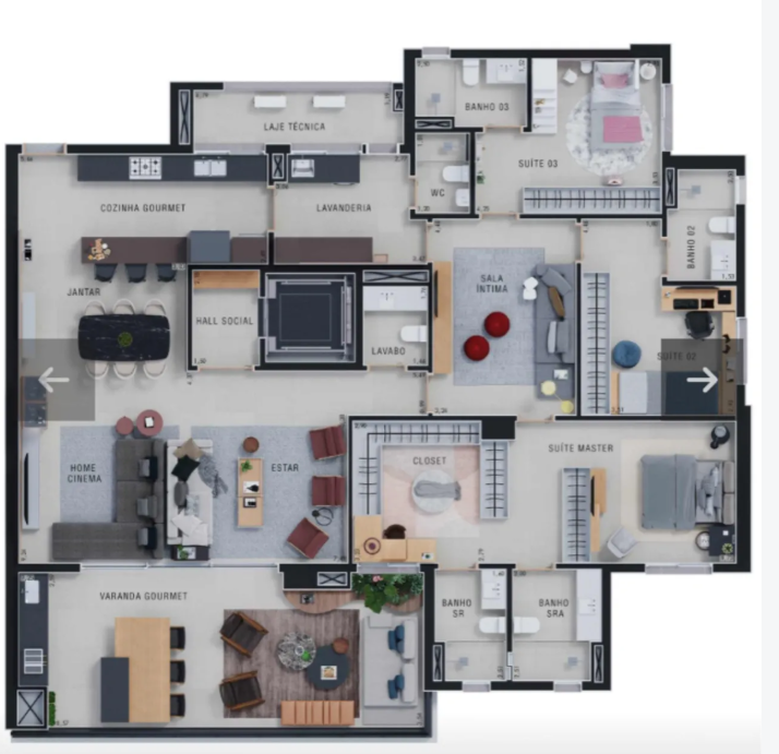 Apartamento, 3 quartos, 227 m² - Foto 6