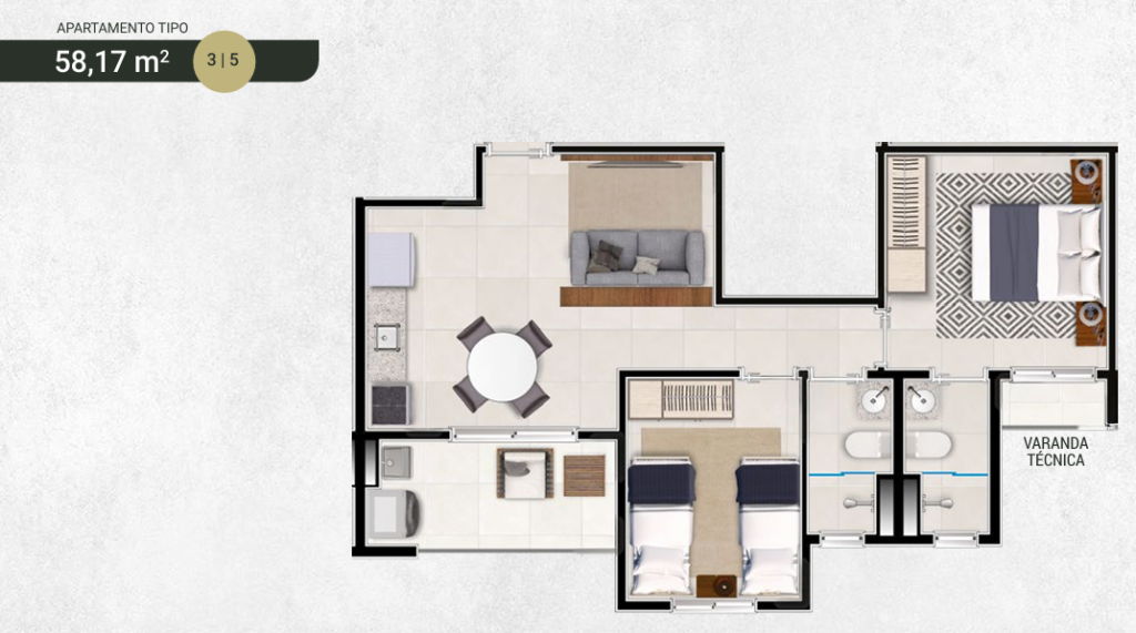 Apartamento, 2 quartos, 56 m² - Foto 18