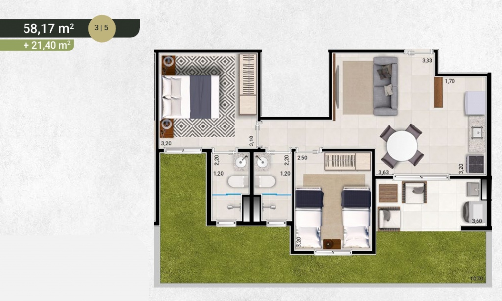 Apartamento, 2 quartos, 56 m² - Foto 21