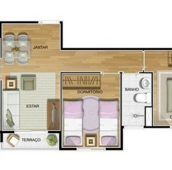 Apartamento, 2 quartos, 48 m² - Foto 12
