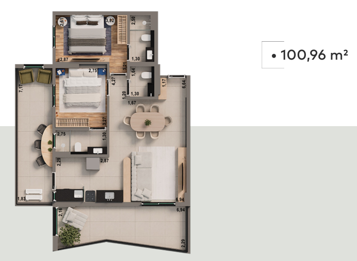 Apartamento, 2 quartos, 101 m² - Foto 14