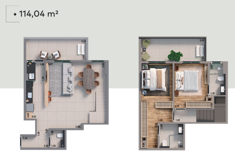 Apartamento, 2 quartos, 124 m² - Foto 2
