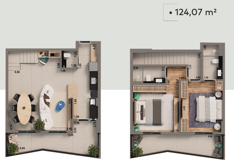 Apartamento, 2 quartos, 124 m² - Foto 7