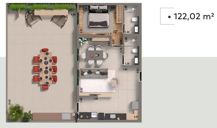 Apartamento, 2 quartos, 95 m² - Foto 5