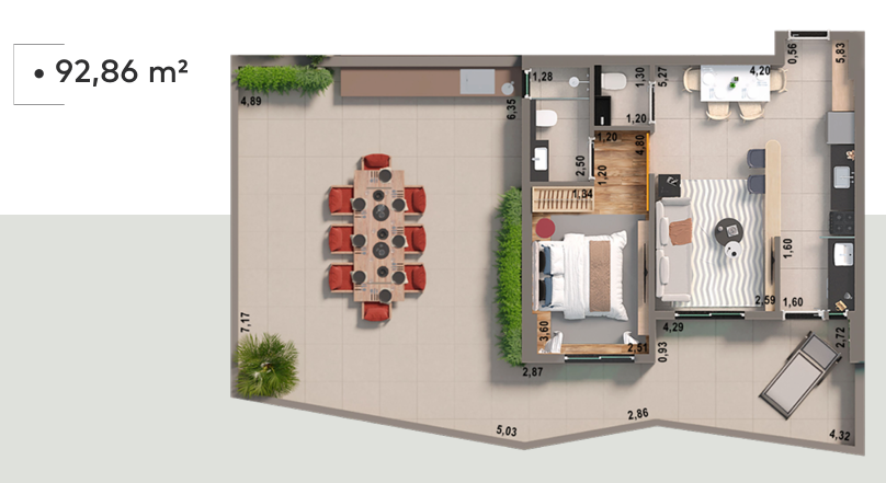 Apartamento, 2 quartos, 95 m² - Foto 8